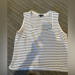 Banana Republic striped square neck t-shirt